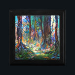 Autumn Colors Gift Box<br><div class="desc">Forest Stained Glass Style Stretched Canvas
A forest floor in gorgeous color. It was done in a stained glass style. This picture would go beautifully into any room décor.</div>