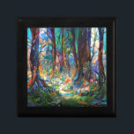 Autumn Colors Gift Box<br><div class="desc">Forest Stained Glass Style Stretched Canvas
A forest floor in gorgeous color. It was done in a stained glass style. This picture would go beautifully into any room décor.</div>