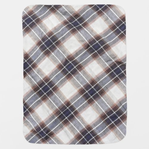 Autumn Colors Gingham Ecological Cotton Baby Blanket