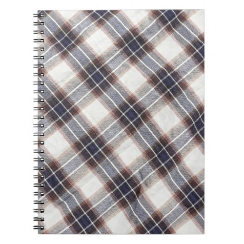 Autumn Colors Gingham Ecological Cotton Notebook