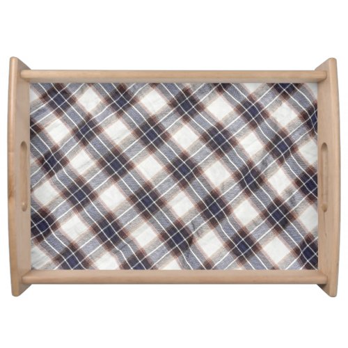 Autumn Colors Gingham Ecological Cotton Serving Tray