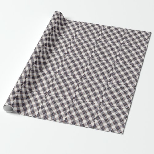 Autumn Colors Gingham Ecological Cotton Wrapping Paper