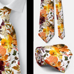 Autumn Colors Gold Peach Roses Floral Neck Tie<br><div class="desc">Autumn Colors Gold Peach Flowers Beautiful Flowers Floral Roses Neck Tie. Great for formal occasions and weddings!</div>