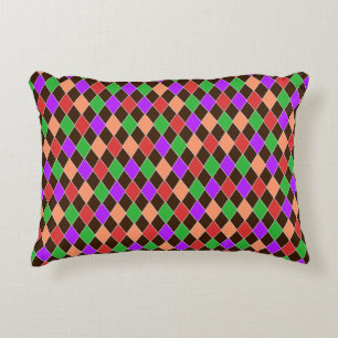 Autumn Colors Harlequin Accent Pillow