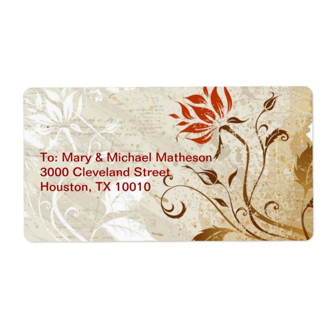 Autumn Colors Label (Front)