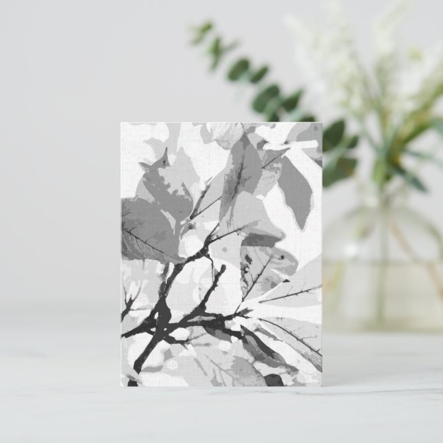 Autumn colors, leaves 2 holiday postcard (Standing Front)