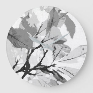 Autumn colors, leaves 2 large clock