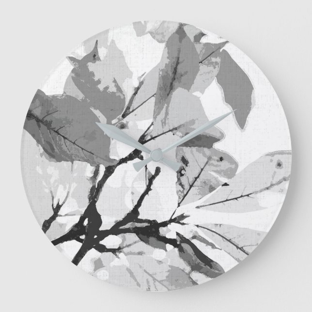 Autumn colors, leaves 2 large clock (Front)