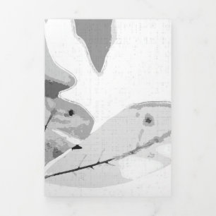 Autumn colors, leaves 2 Tri-Fold holiday card