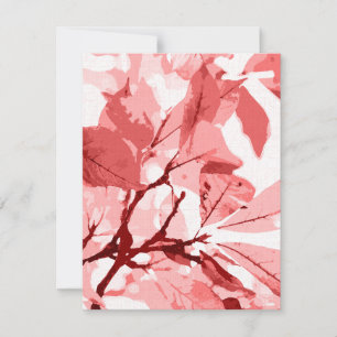 Autumn colors, leaves 3 note card