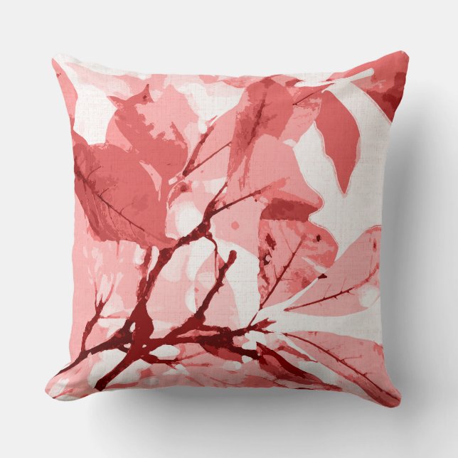 Autumn colors, leaves 3 throw pillow (Front)