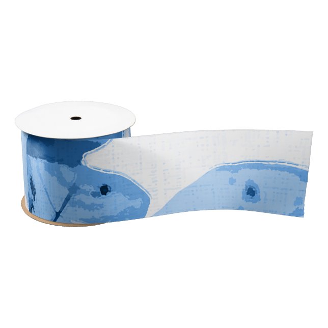 Autumn colors, leaves 4 satin ribbon (Spool)