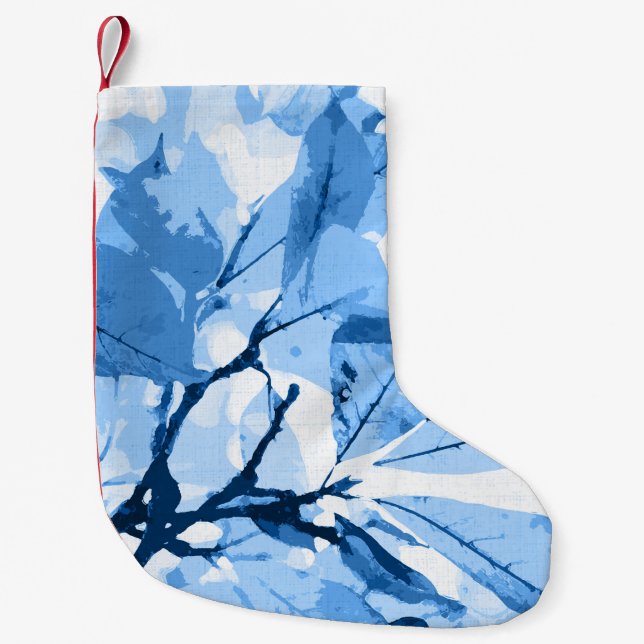 Autumn colors, leaves 4 small christmas stocking (Front)