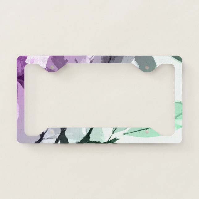 Autumn colors, leaves 5 license plate frame (Front)