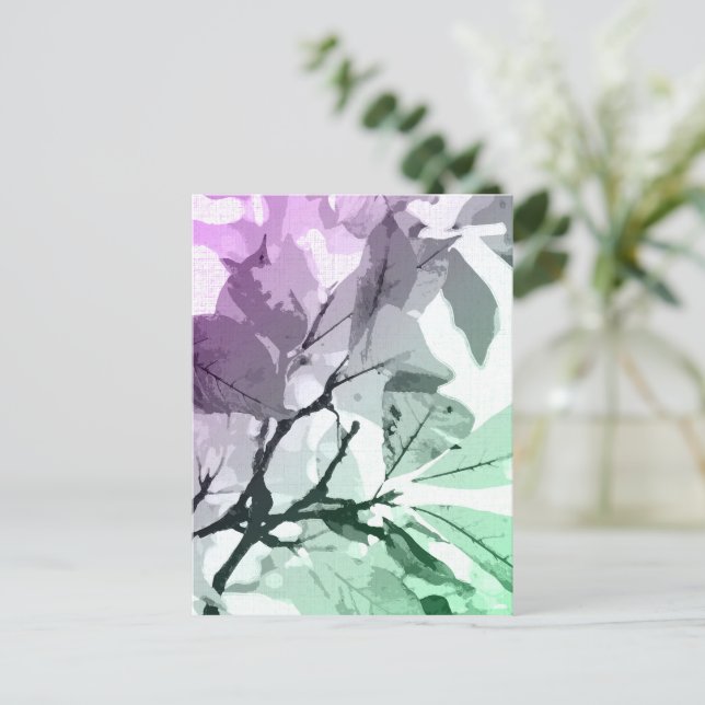 Autumn colors, leaves 5 postcard (Standing Front)