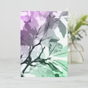 Autumn colors, leaves 5 thank you card