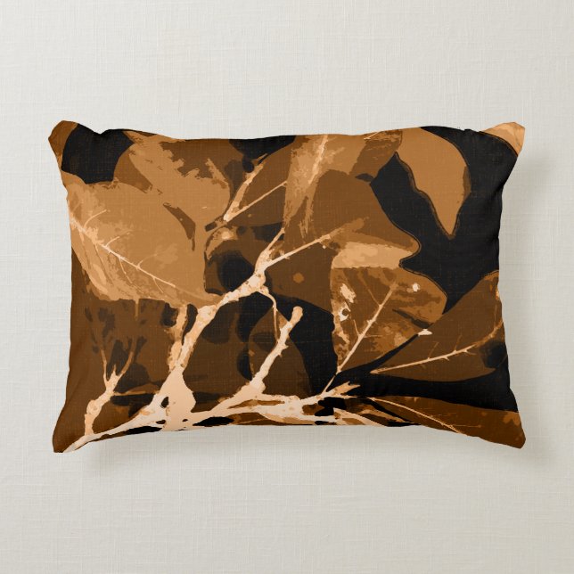 Autumn colors, leaves 6 accent pillow (Front)