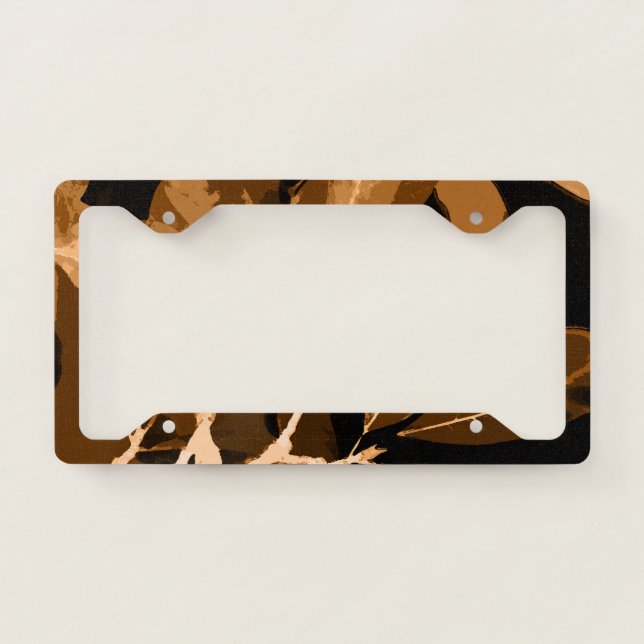 Autumn colors, leaves 6 license plate frame (Front)