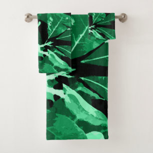 Autumn colors, leaves 7 bath towel set