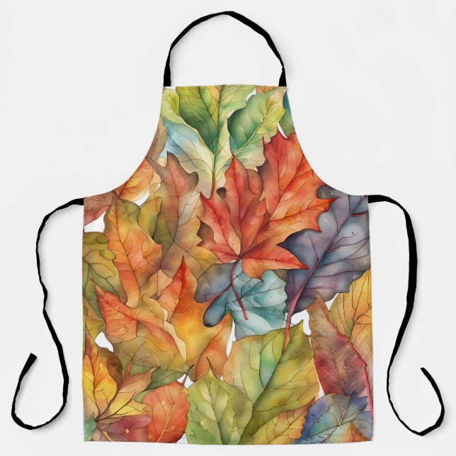 Autumn colors leaves  apron (Front)