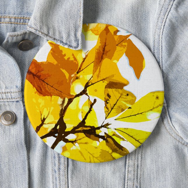 Autumn colors, leaves button (In Situ)