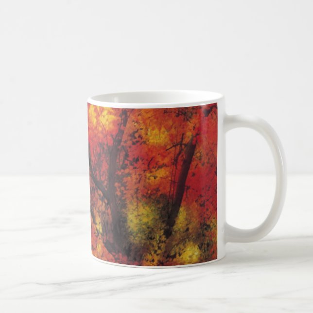 Autumn Colors Leaves Coffee Mug (Right)