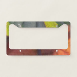 Autumn colors license plate frame