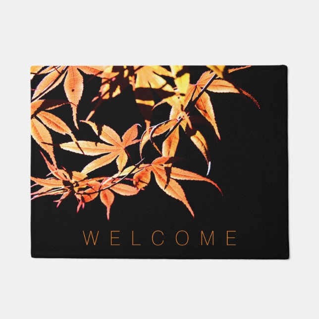 Autumn Colors Maples Welcome Door Mat (Front)
