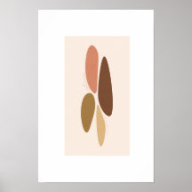 autumn colors/minimalistic abstract poster
