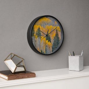 Autumn Colors on Aspen Groves Clock