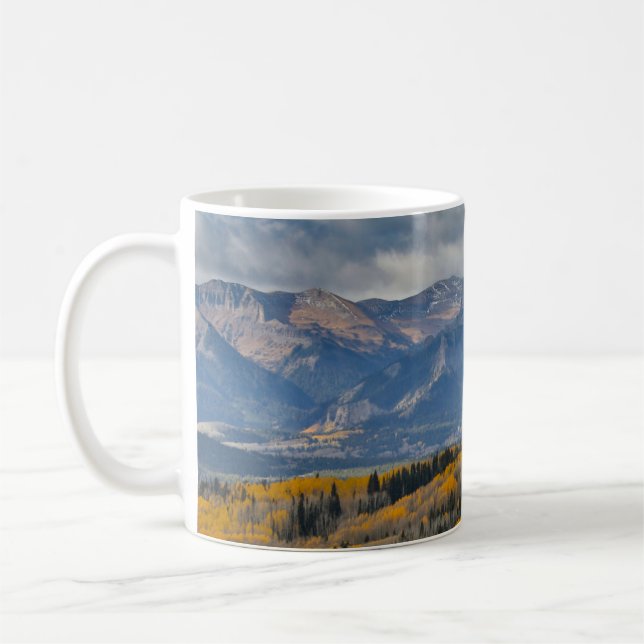 Autumn Colors on Aspen Groves Coffee Mug (Left)