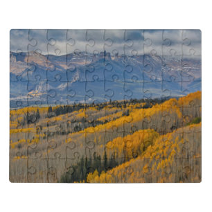 Autumn Colors on Aspen Groves Jigsaw Puzzle