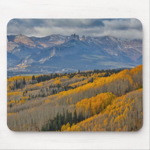 Autumn Colors on Aspen Groves Mouse Pad