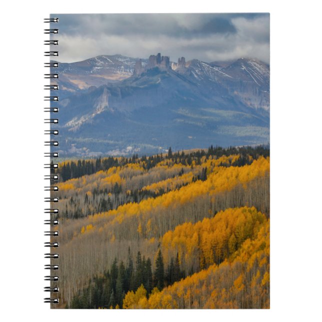 Autumn Colors on Aspen Groves Notebook (Front)
