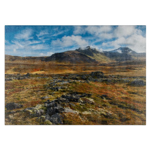 Autumn colors on the landscape cutting board