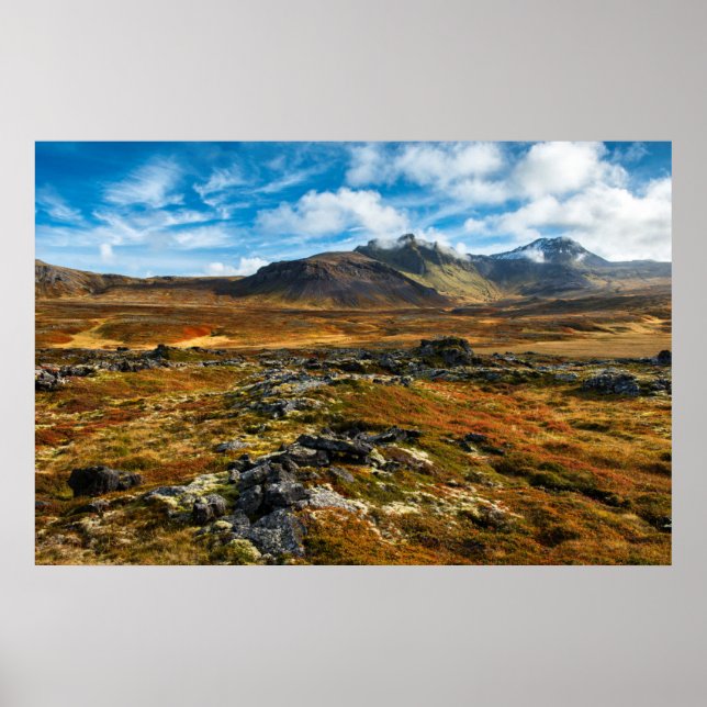 Autumn colors on the landscape poster (Front)