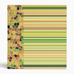 Autumn Colors Orange Red Yellow Apple Green Brown 3 Ring Binder