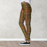 Autumn Colors Plaid Leggings<br><div class="desc">These leggings feature a warm brown,  rust,  pale red,  yellow,  and black plaid pattern which will warm those autumn and winter days. Chic and modern,  this plaid will coordinate with many colors and styles in your wardrobe.</div>