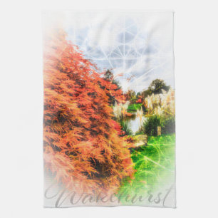 Autumn Colors Red Acer Tea Towel