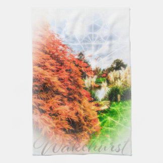 Autumn Colors Red Acer Tea Towel