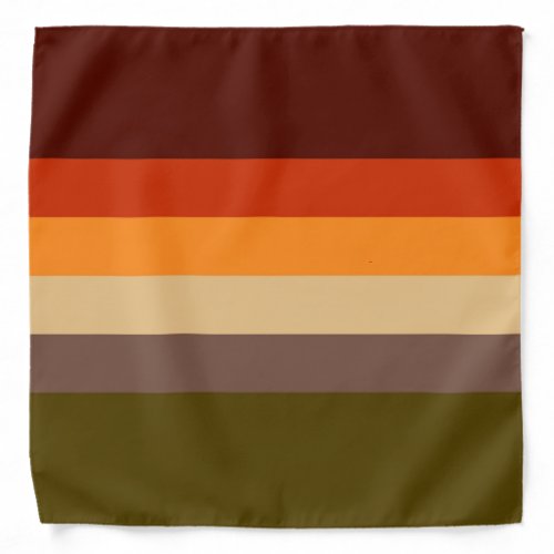 Autumn Colors _ Red Orange Yellow Tan Green Brown Bandana