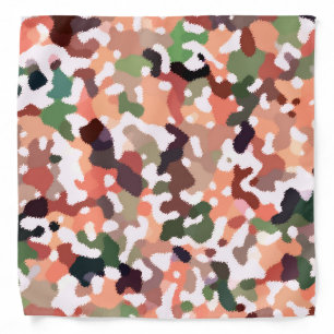 Autumn Colors - Red Orange Yellow Tan Green Brown Bandana