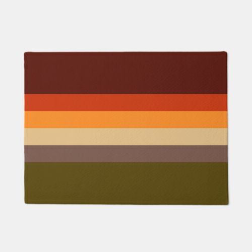 Autumn Colors _ Red Orange Yellow Tan Green Brown Doormat