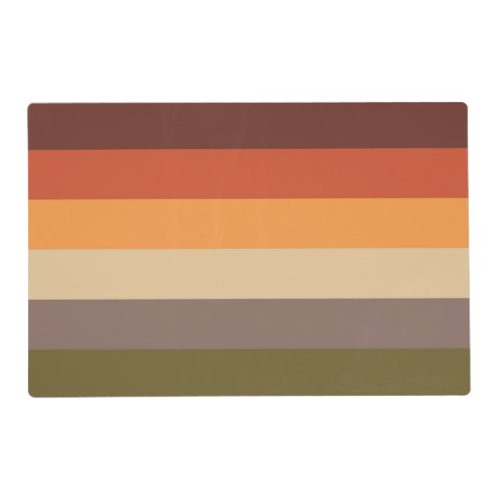 Autumn Colors _ Red Orange Yellow Tan Green Brown Placemat