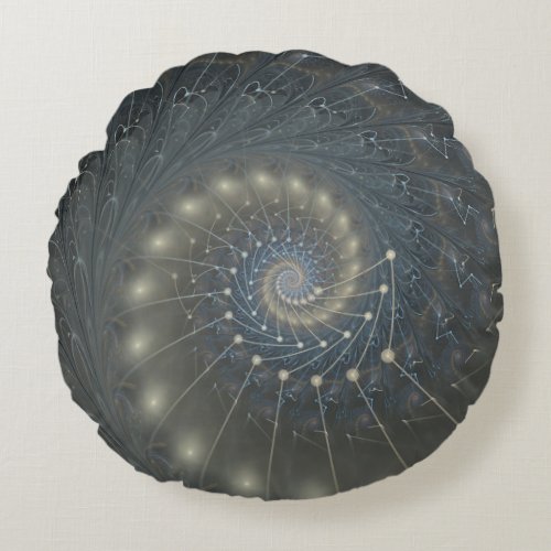 Autumn Colors Spiral Round Pillow