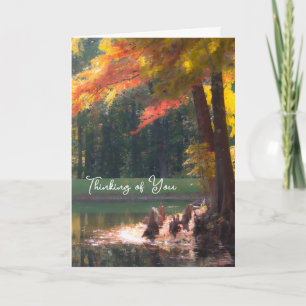 Autumn Colors Thinking of You Difficult Time Card