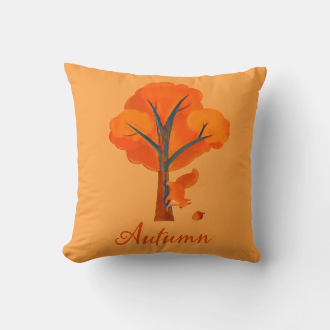Autumn Colors Throw Pillow (Front)