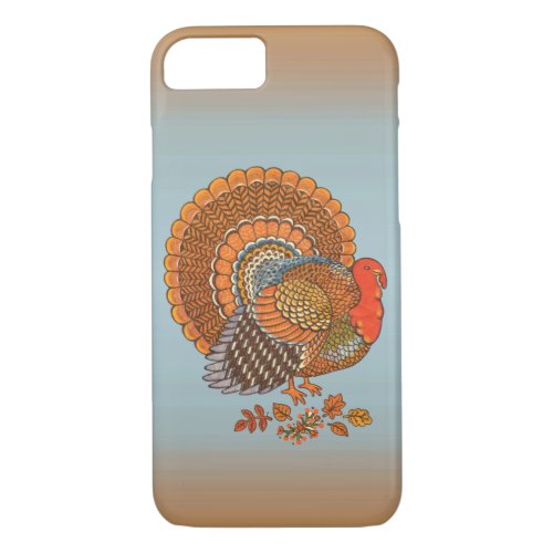 Autumn Colors Turkey Leaves Thanksgiving iPhone 87 Case