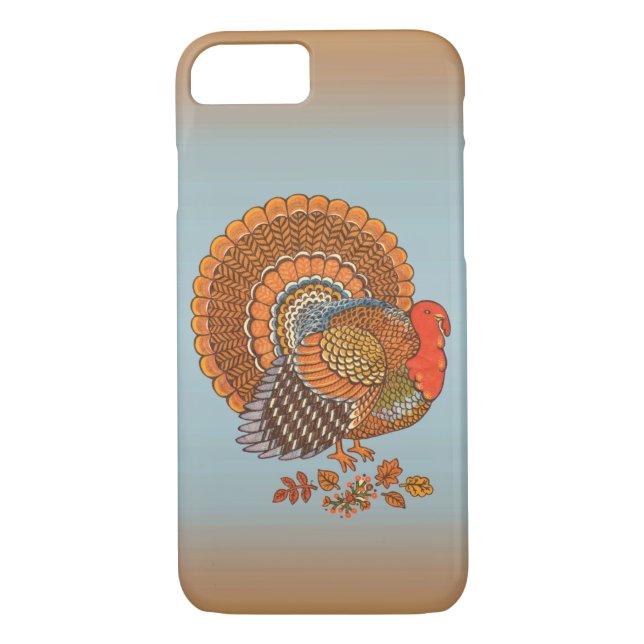 Autumn Colors Turkey Leaves Thanksgiving Case-Mate iPhone Case (Back)