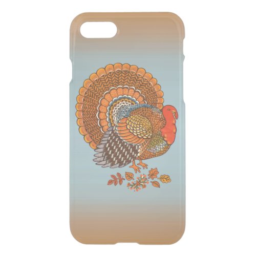 Autumn Colors Turkey Leaves Thanksgiving iPhone SE87 Case